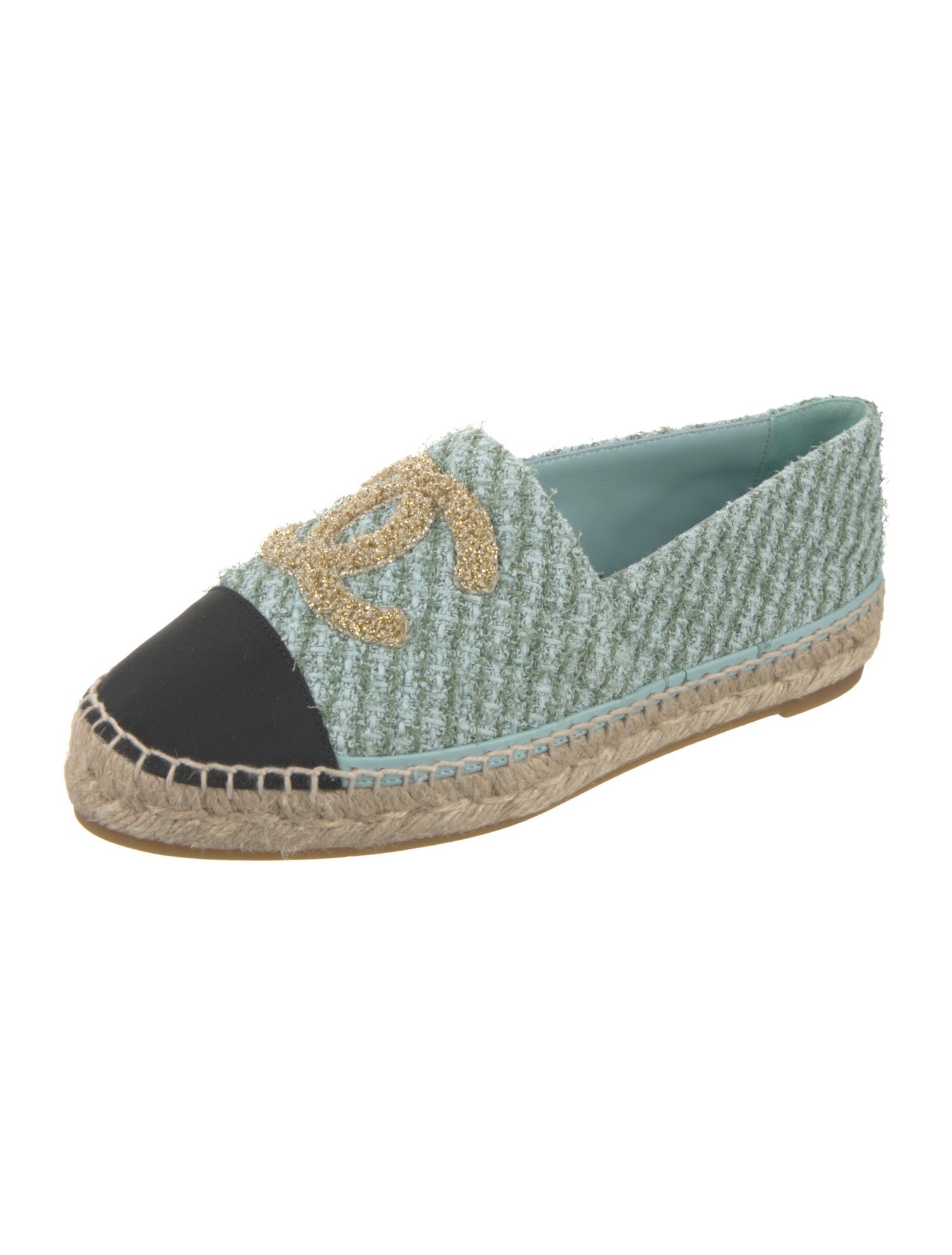 Chanel 2023 Interlocking CC Logo Espadrilles