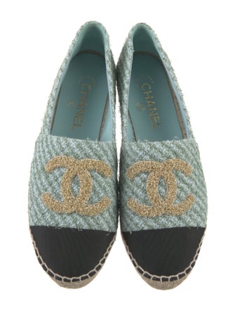 Chanel 2023 Interlocking CC Logo Espadrilles