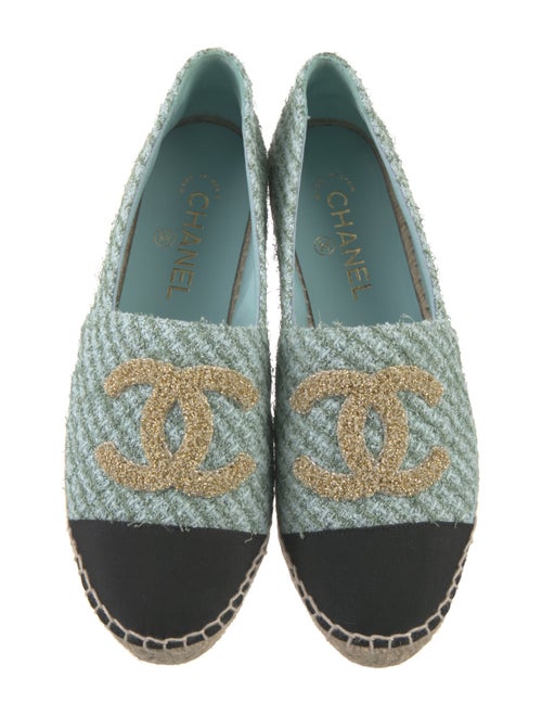 Chanel 2023 Interlocking CC Logo Espadrilles