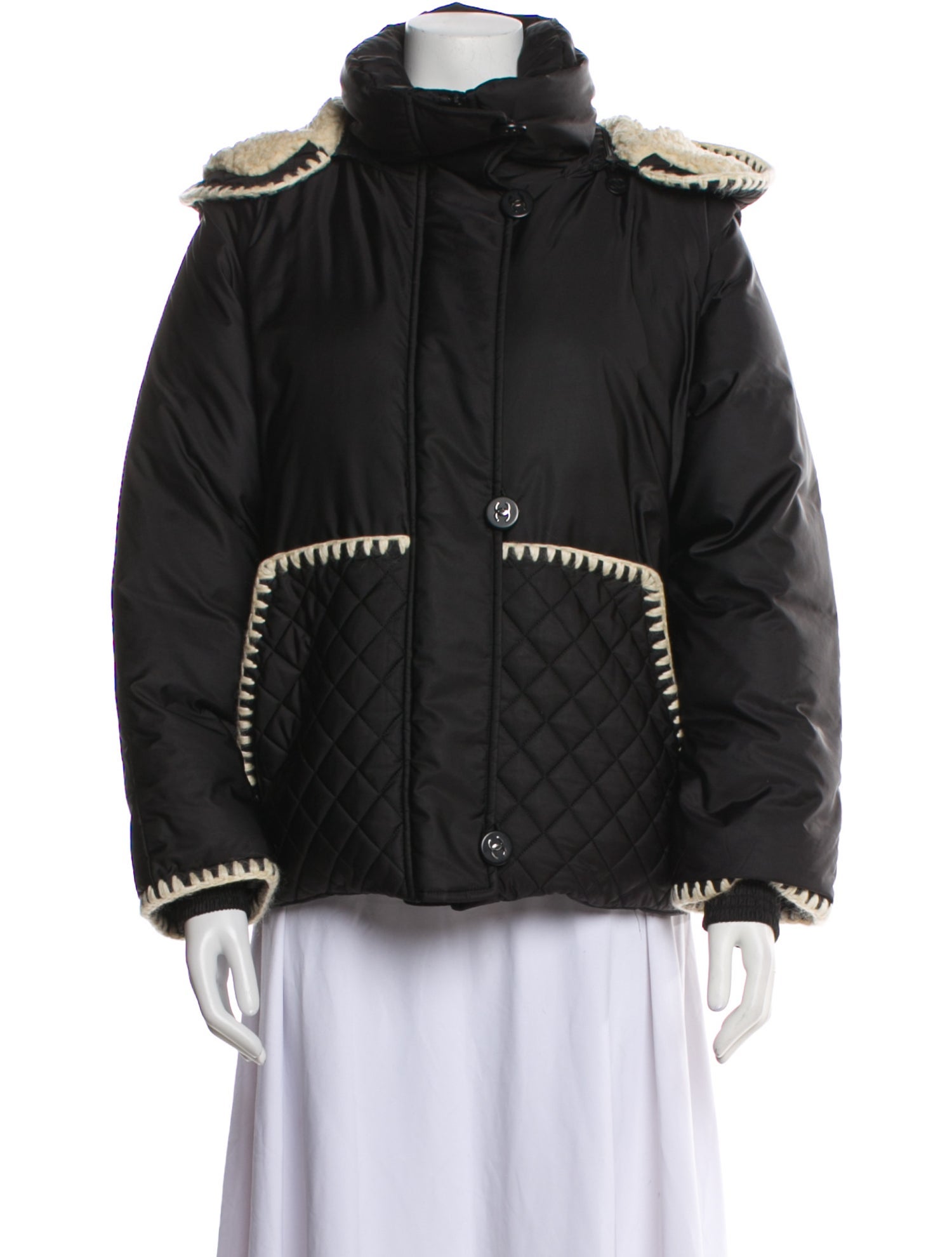 Chanel 2018 Coco Neige Convertible Down Coat