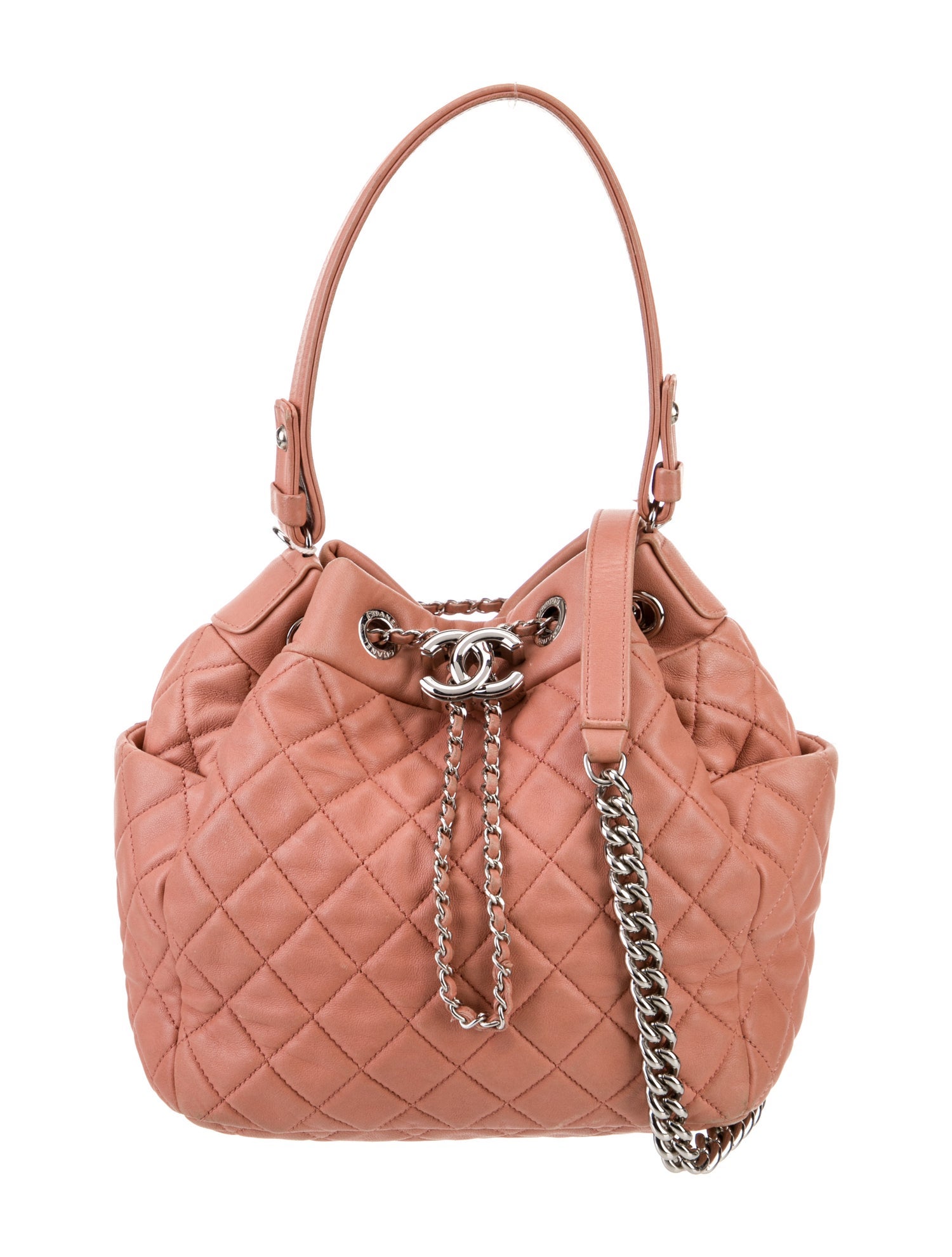 Chanel Quilted CC Chain Bucket Bag