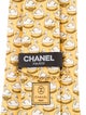 Chanel CC Swan Printed Silk Tie