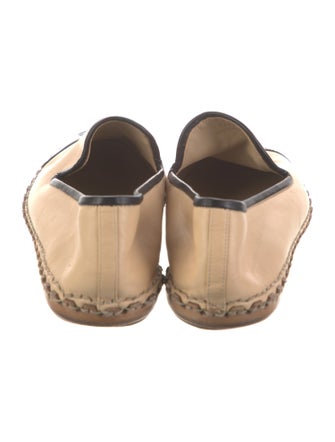 Chanel Interlocking CC Logo Leather Espadrilles