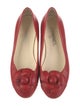 Chanel Interlocking CC Logo Leather Ballet Flats