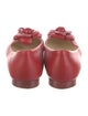Chanel Interlocking CC Logo Leather Ballet Flats