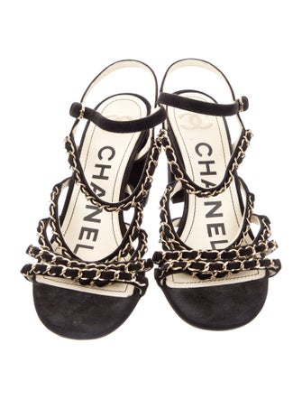 Chanel 2019 Interlocking CC Logo Sandals