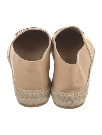 Chanel Interlocking CC Logo Leather Espadrilles