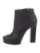 Chanel Interlocking CC Logo Leather Boots