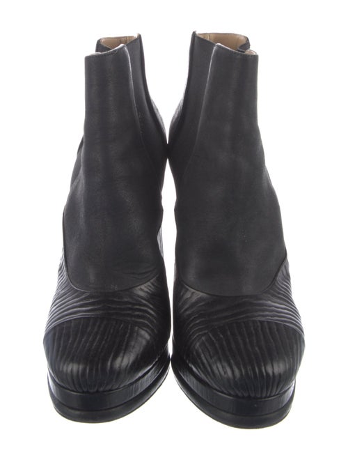 Chanel Interlocking CC Logo Leather Boots