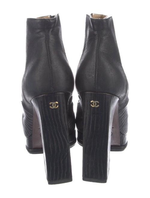 Chanel Interlocking CC Logo Leather Boots