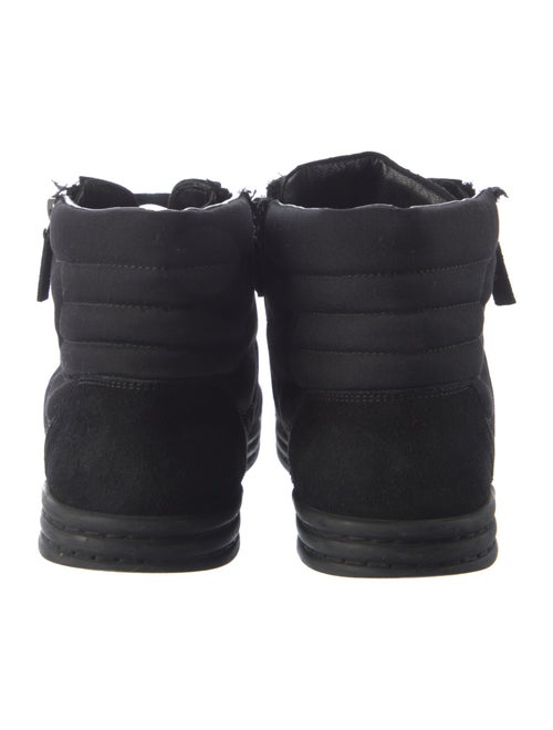 Chanel Interlocking CC Logo Suede Sneakers