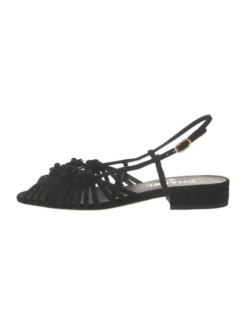 Chanel 2021 Interlocking CC Logo Slingback Sandals