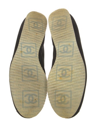 Chanel Interlocking CC Logo Suede Sneakers