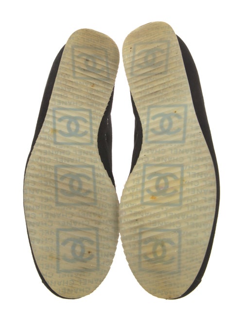 Chanel Interlocking CC Logo Suede Sneakers