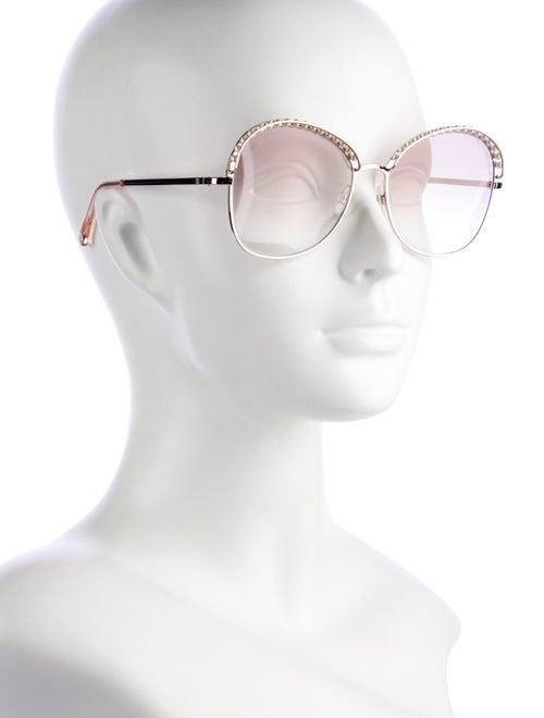 Chanel Interlocking CC Logo Cat-Eye Sunglasses