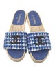 Chanel Interlocking CC Logo Tweed Espadrilles
