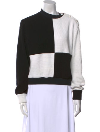 Chanel 2021 Colorblock Pattern Sweatshirt