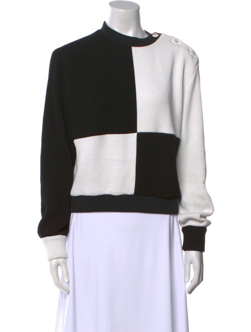 Chanel 2021 Colorblock Pattern Sweatshirt