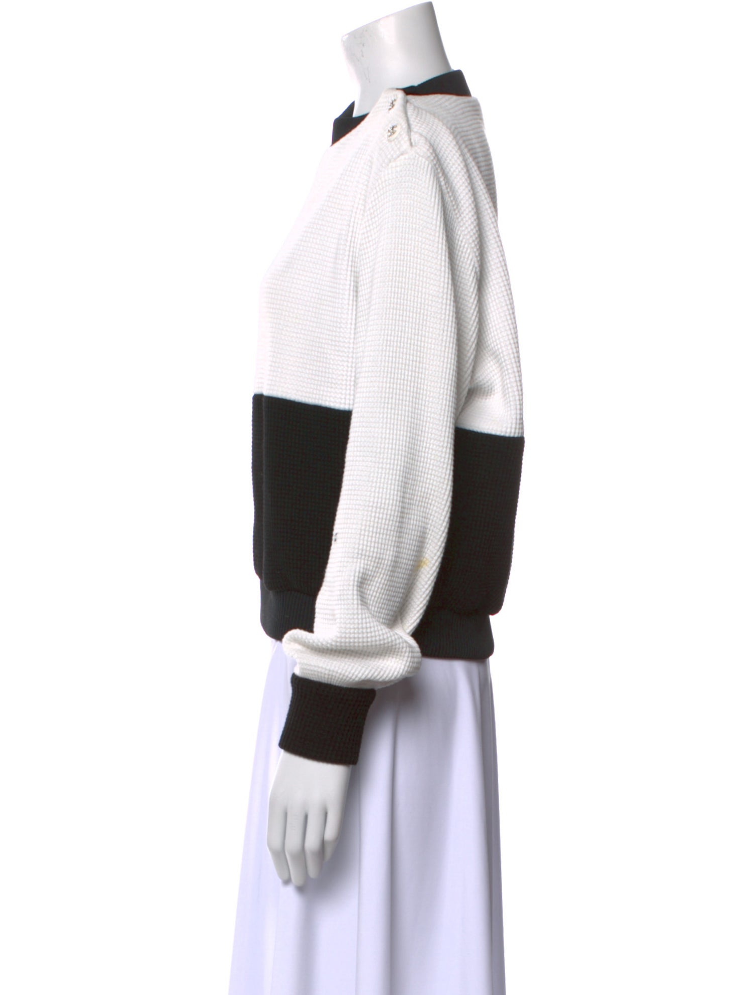 Chanel 2021 Colorblock Pattern Sweatshirt