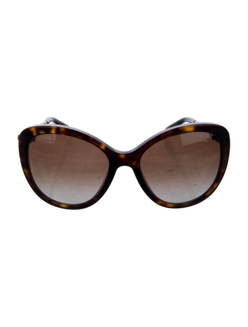 Chanel Faux Pearl Accents Cat-Eye Sunglasses