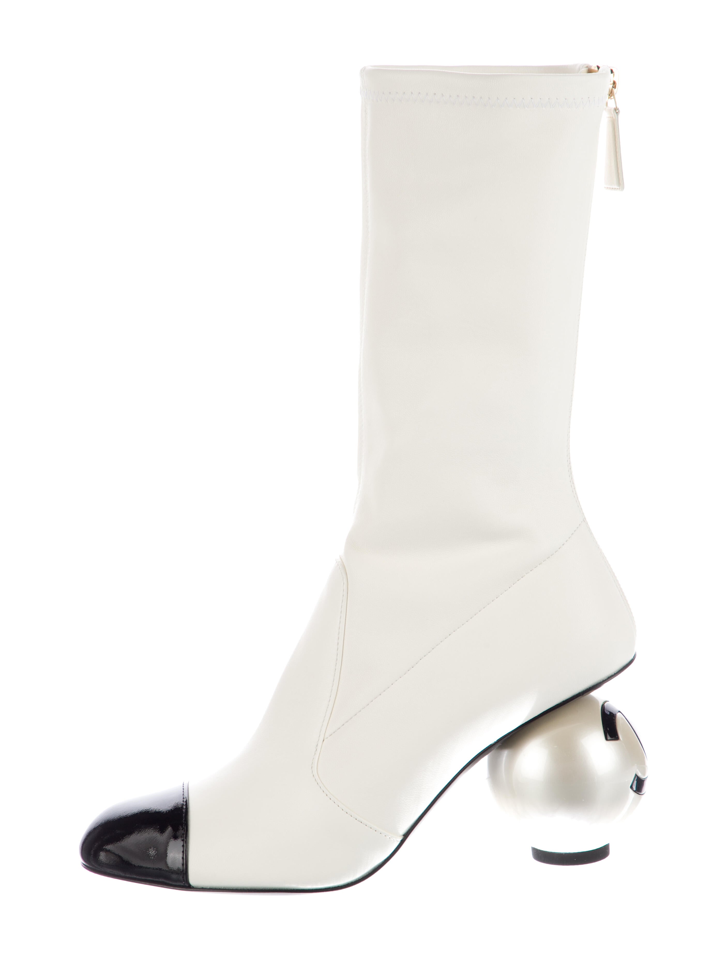 Chanel 2025 Interlocking CC Logo Sock Boots