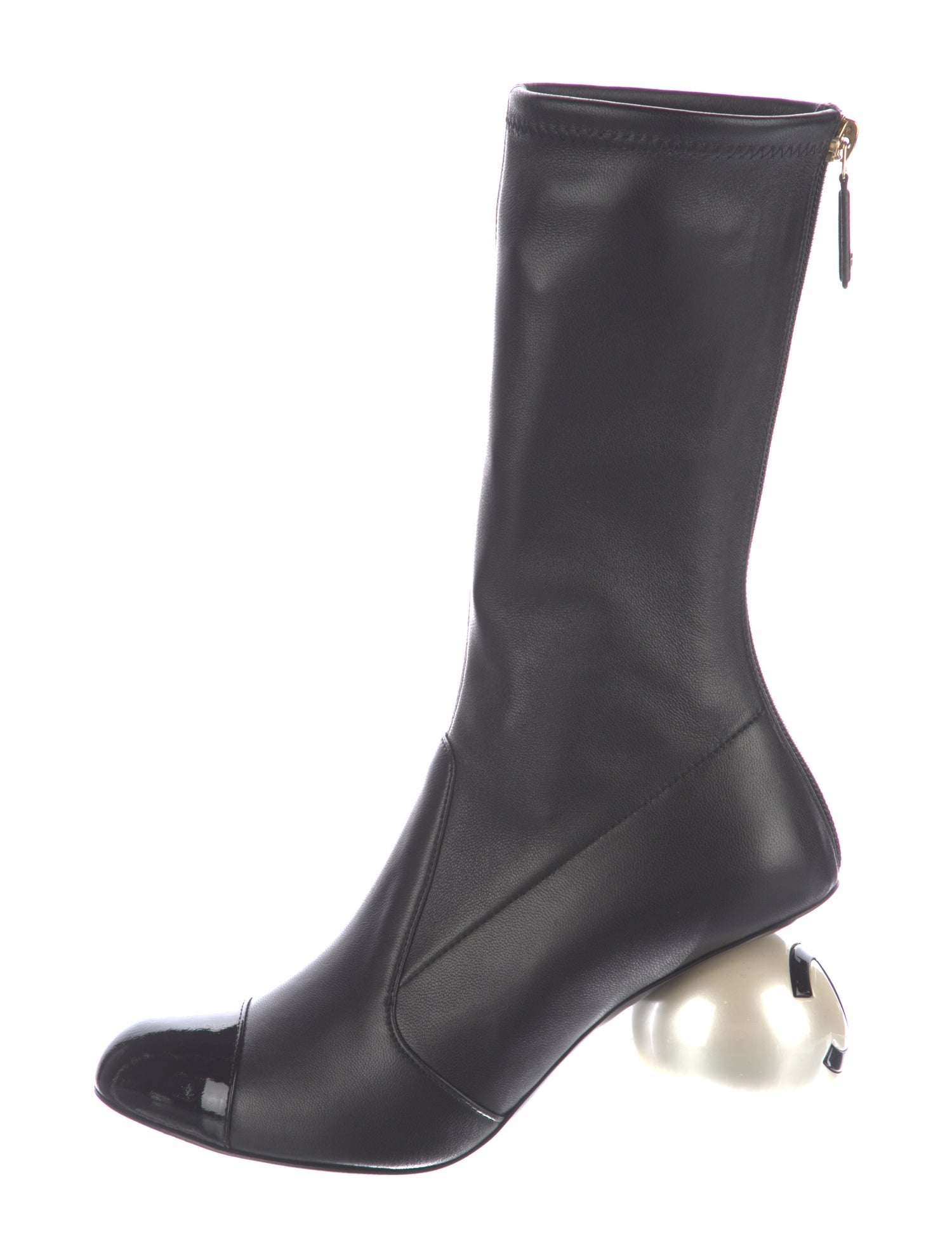 Chanel 2025 Interlocking CC Logo Sock Boots