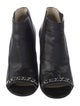 Chanel Interlocking CC Logo Leather Chelsea Boots