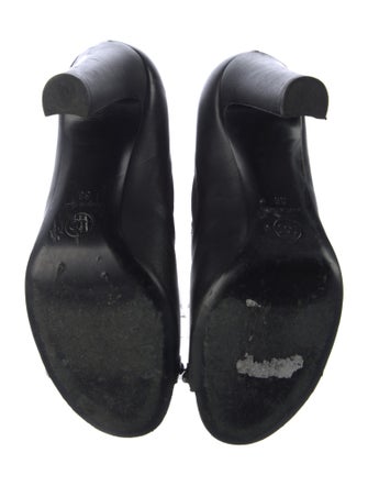 Chanel Interlocking CC Logo Leather Chelsea Boots