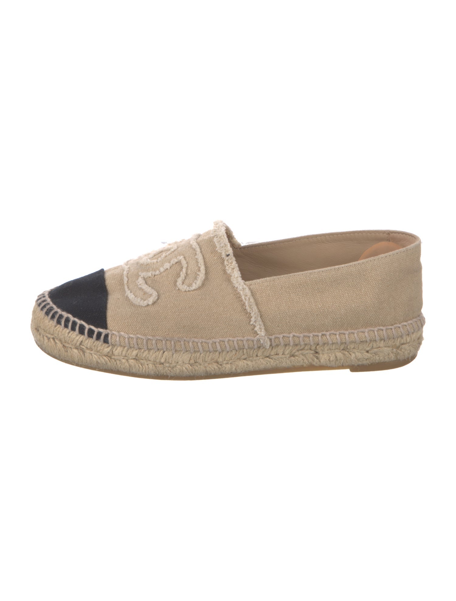Chanel Interlocking CC Logo Canvas Espadrilles