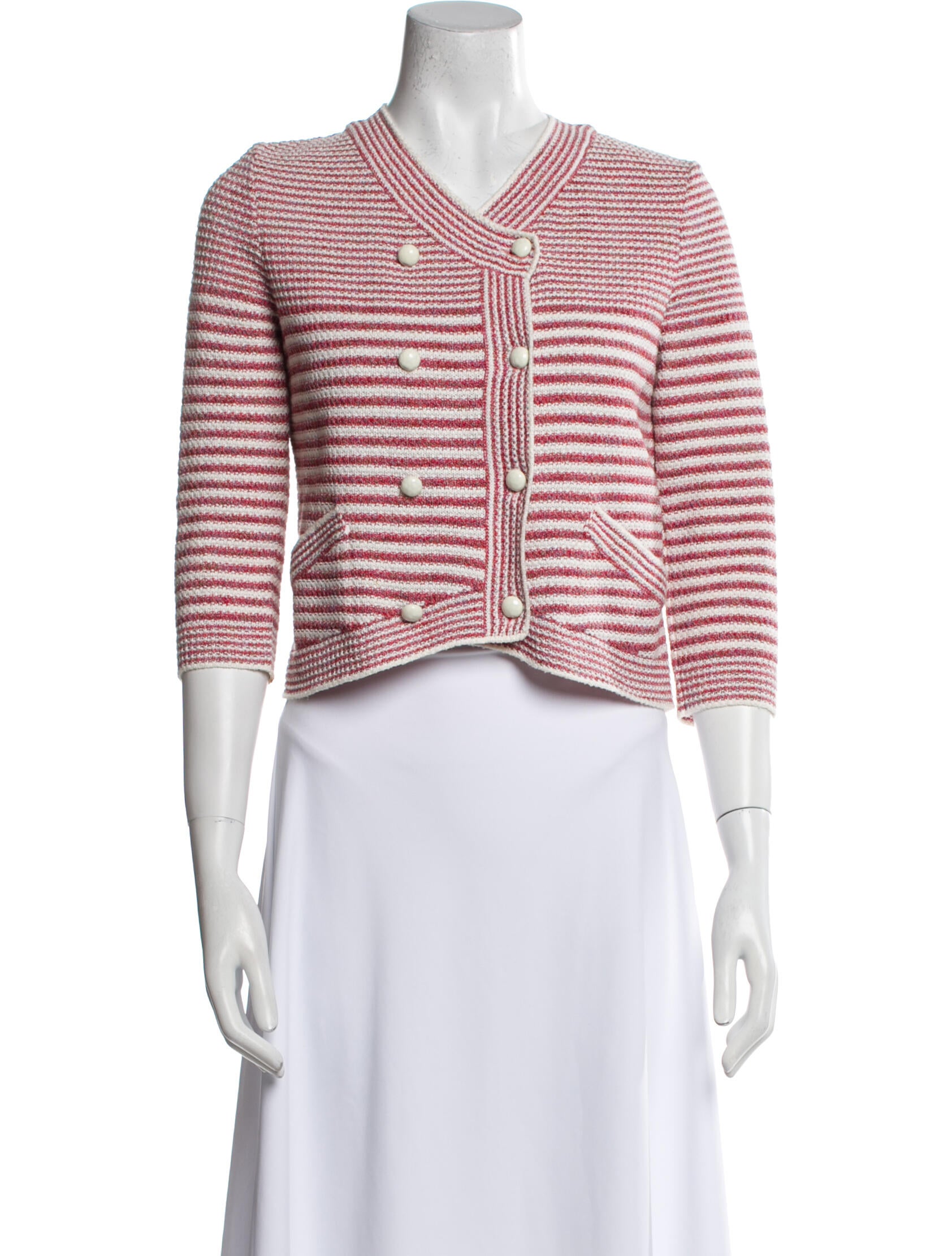 Chanel 2015 Striped Evening Jacket