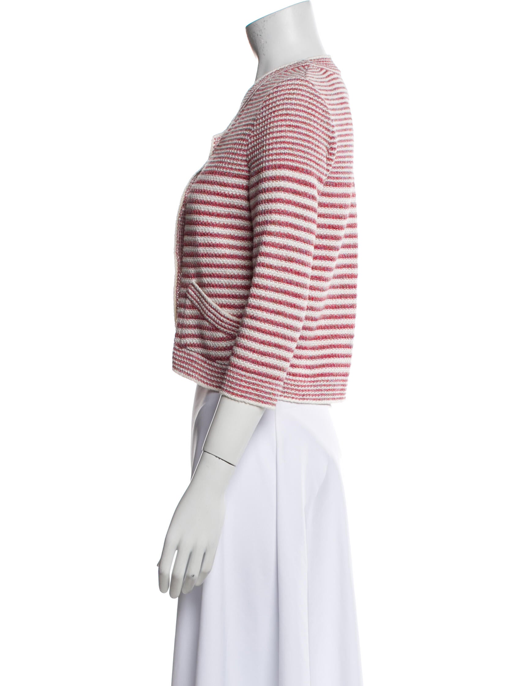 Chanel 2015 Striped Evening Jacket