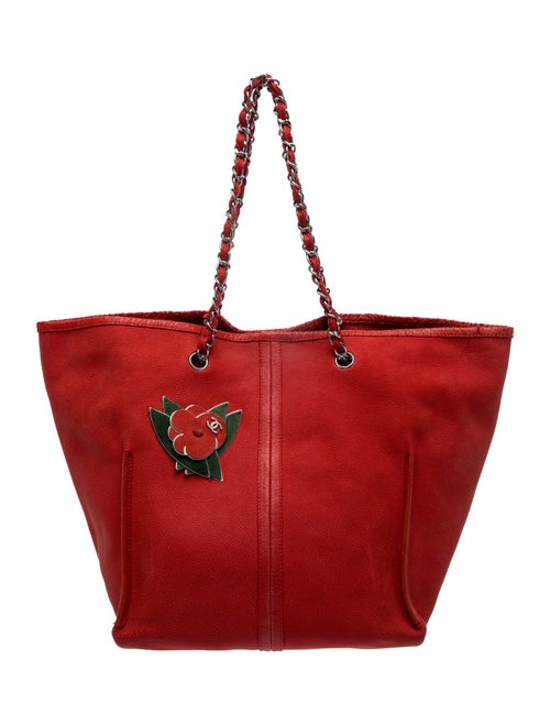 Chanel Camellia Drawstring Bag w/ Pouch