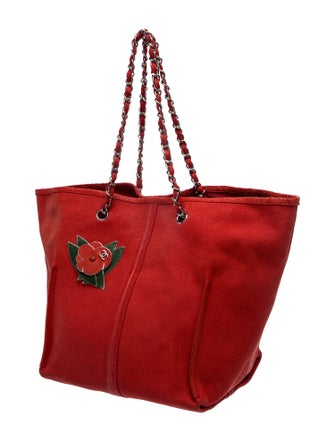 Chanel Camellia Drawstring Bag w/ Pouch