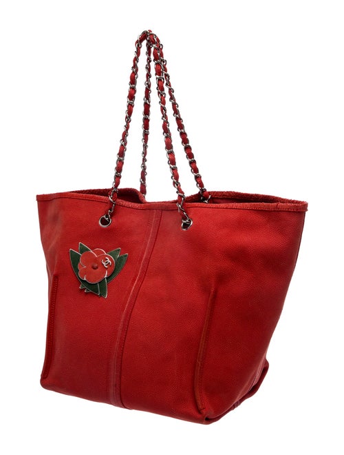 Chanel Camellia Drawstring Bag w/ Pouch