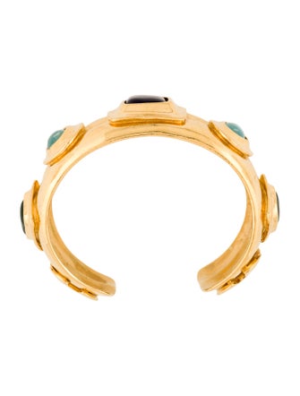 Chanel Gripoix CC Cuff Bracelet