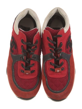 Chanel Interlocking CC Logo Mesh Sneakers