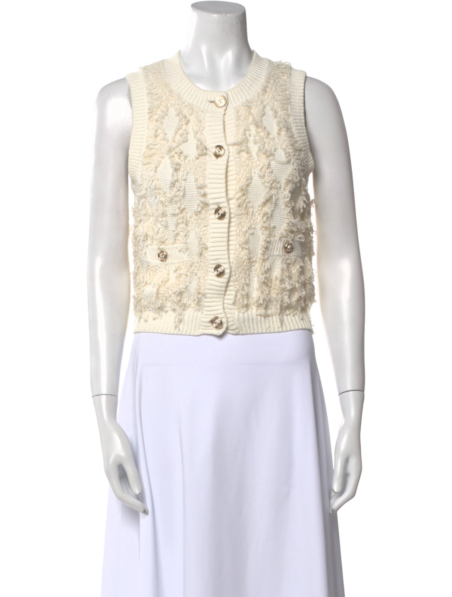 Chanel 2021 Crew Neck Crop Top