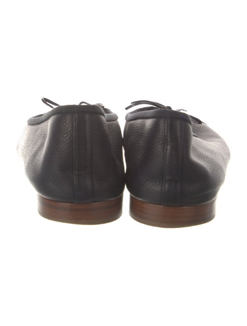 Chanel Interlocking CC Logo Leather Ballet Flats