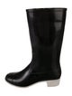 Chanel Interlocking CC Logo Rubber Rain Boots
