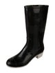 Chanel Interlocking CC Logo Rubber Rain Boots