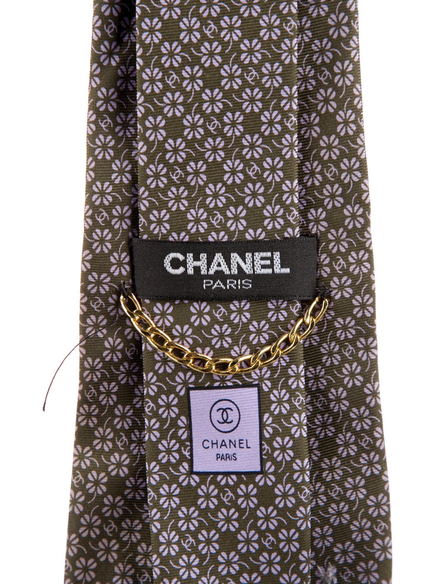 Chanel Clover CC Tie