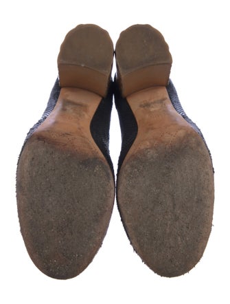 Chanel Interlocking CC Logo Leather Lace-Up Boots