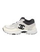 Chanel Interlocking CC Logo Leather Sneakers