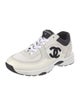 Chanel Interlocking CC Logo Leather Sneakers