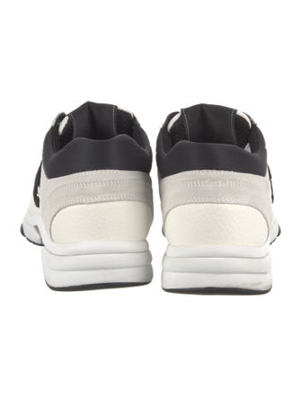 Chanel Interlocking CC Logo Leather Sneakers