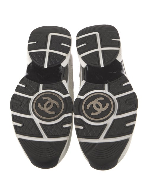 Chanel Interlocking CC Logo Leather Sneakers