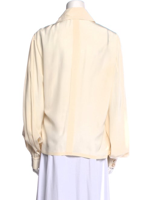 Chanel 2017 Silk Button-Up Top