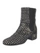 Chanel Interlocking CC Logo Tweed Chelsea Boots