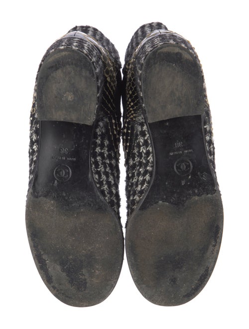 Chanel Interlocking CC Logo Tweed Chelsea Boots