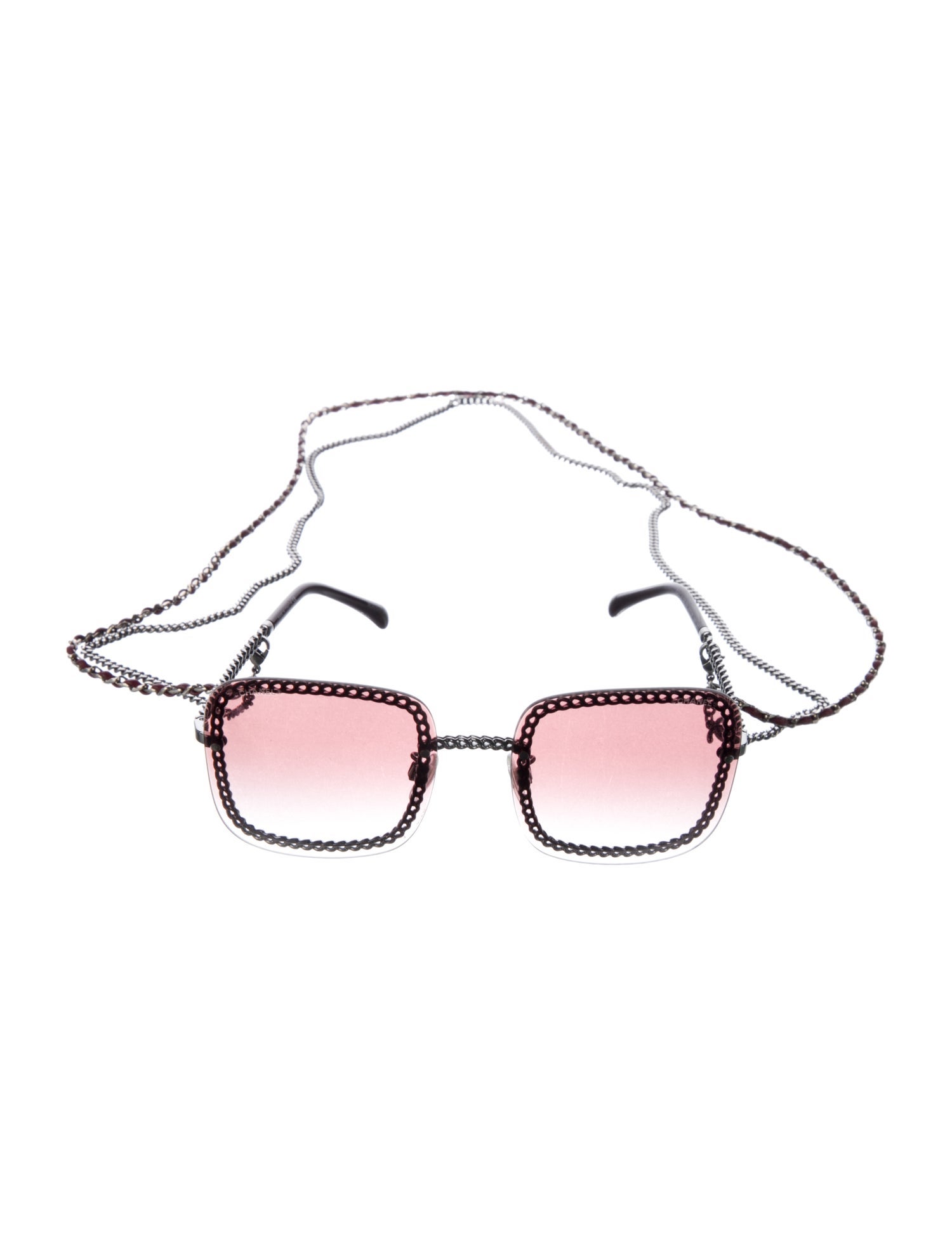 Chanel Interlocking CC Logo Shield Sunglasses